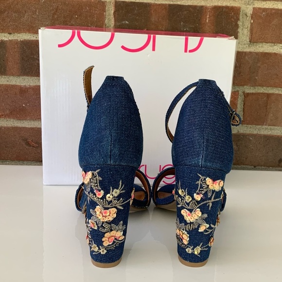 Sugar Women’s Slick Fabric Open Toe Casual Ankle Strap Sandals Size US 6 M NEW - Picture 5 of 10